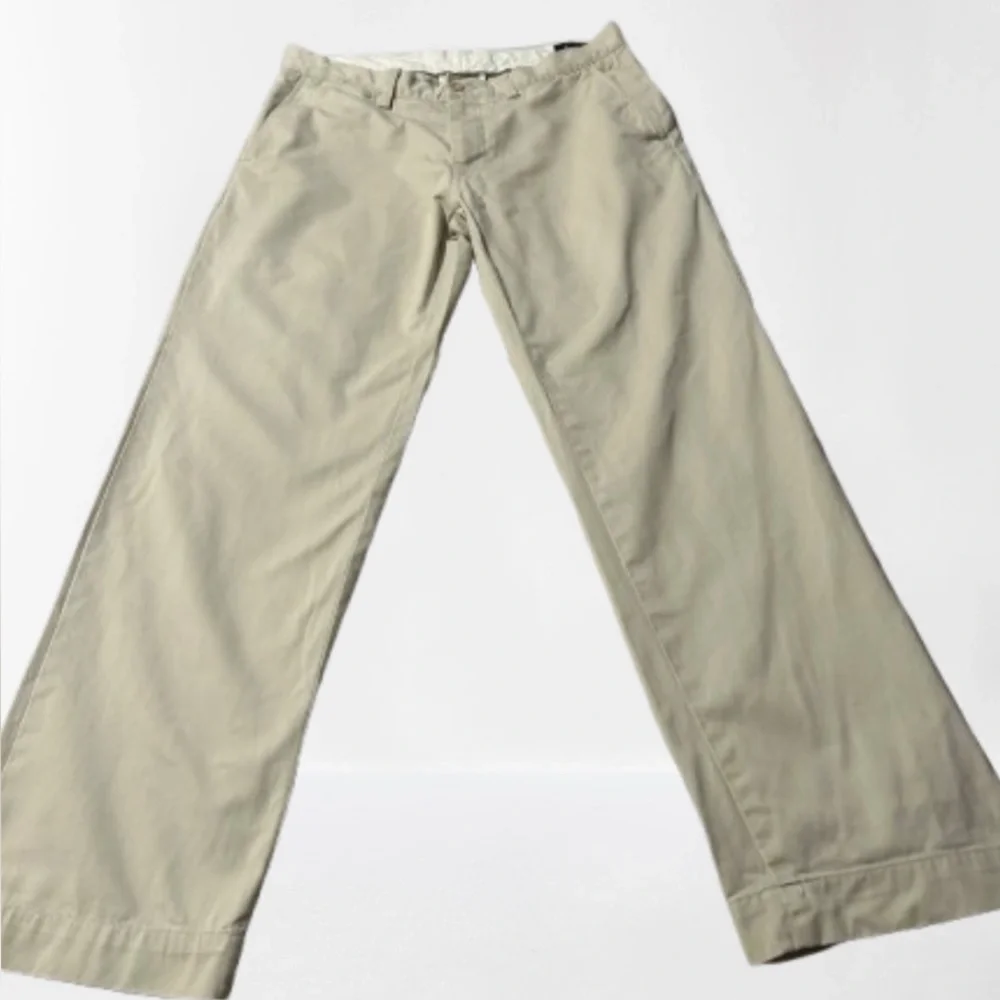 Ralph Lauren Polo Tan Classic Fit Pants Flat Front